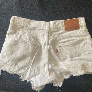 Levi’s high waisted jean cutoff shorts